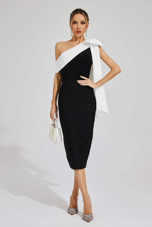 Kelly off shoulder midi dress
