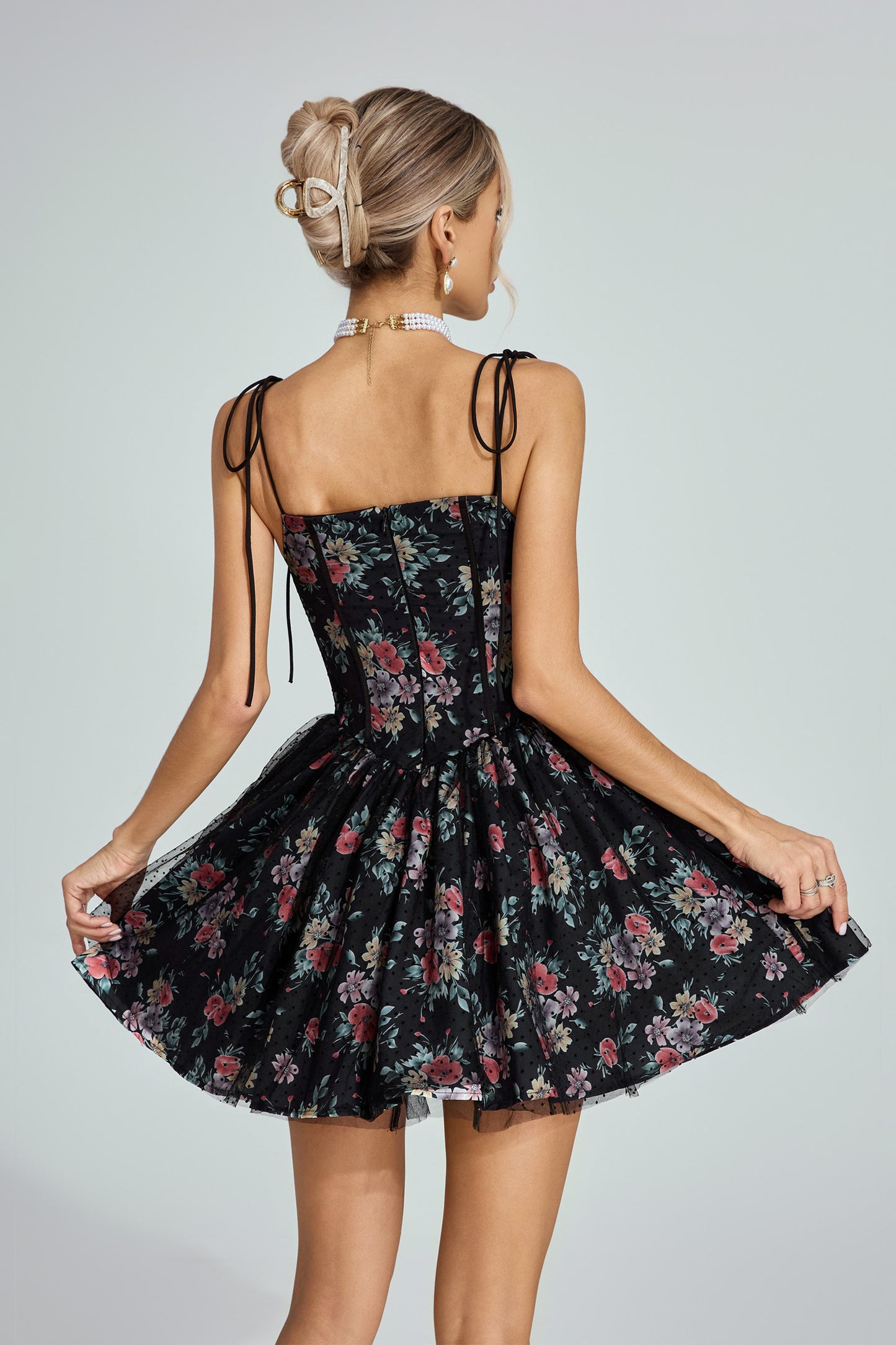 Rose Noire Corset Mini Dress