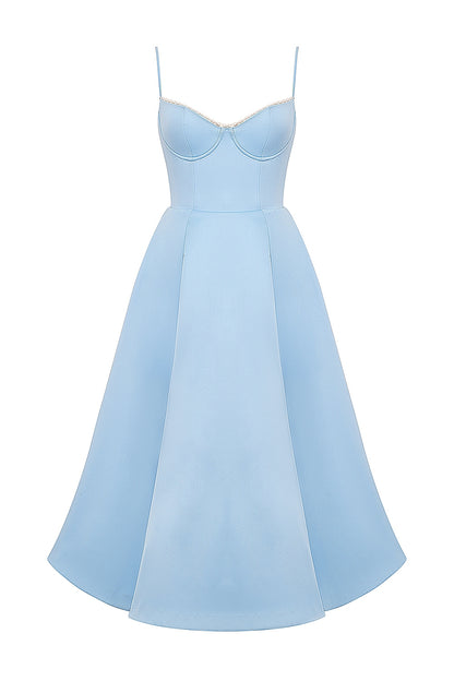 Mademoiselle midi dress- Blue