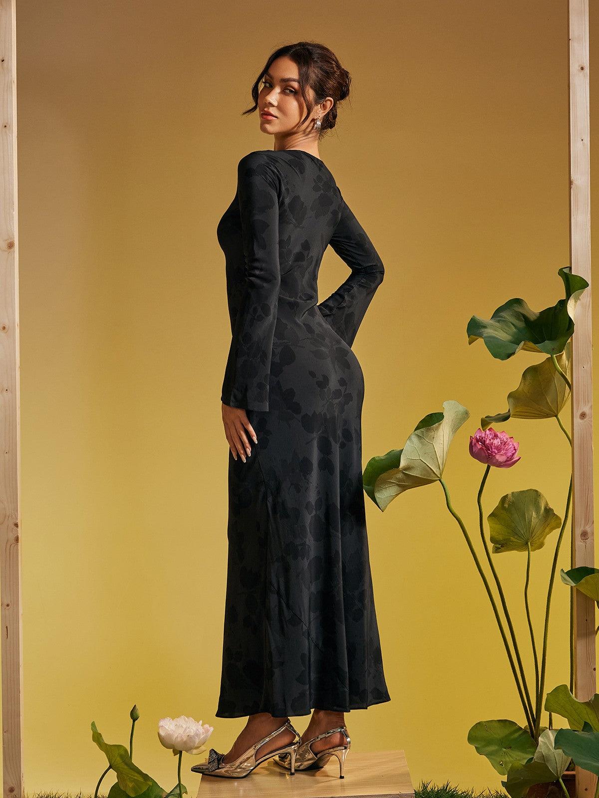 Celi black maxi dress