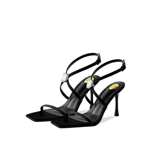 Celeste Crystal-Strap Stiletto Sandals
