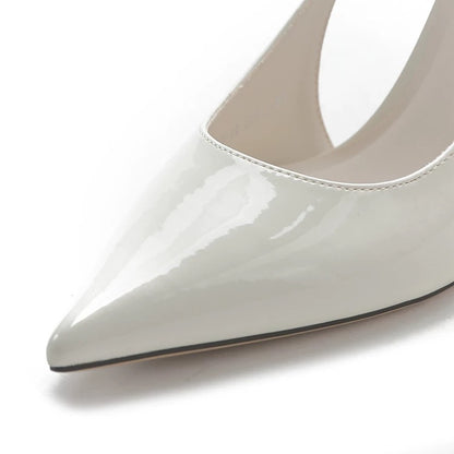 Pearl Detail Ivory Heels