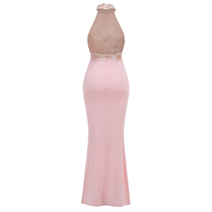Celestine Floral Mesh Gown