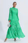 Juliette green maxi dress