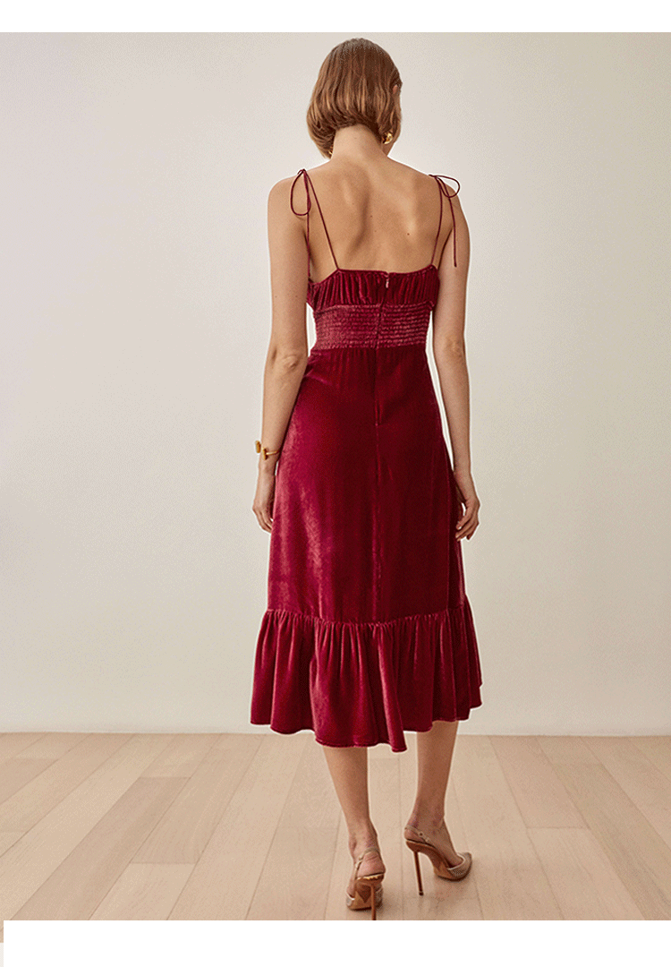 Vivienne Velvet Midi Dress