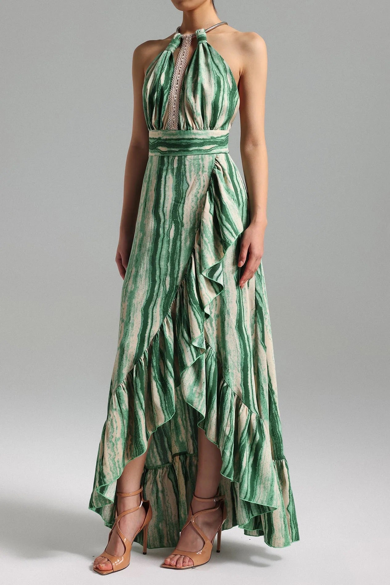 Serela ruffled maxi dress