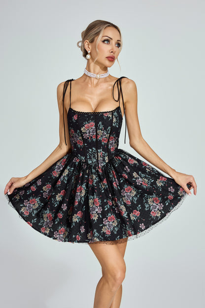 Rose Noire Corset Mini Dress