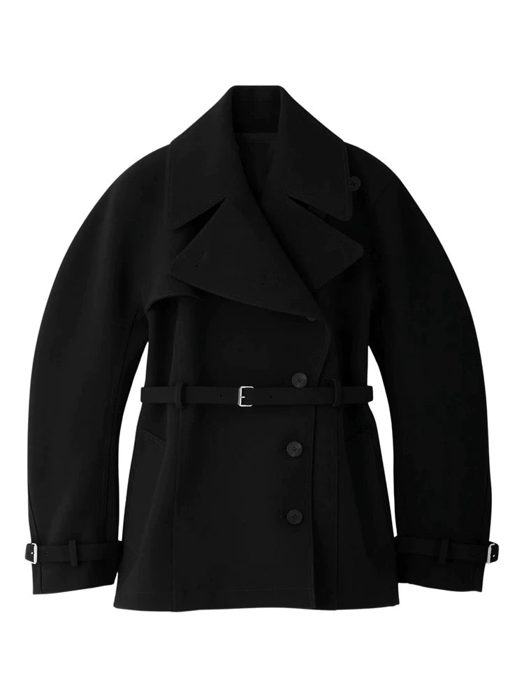 Milena Belted Wool-Blend Jacket