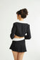 Azie cropped blazer/skirt set