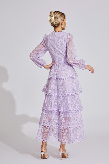 Élise Tiered Lace Maxi Dress