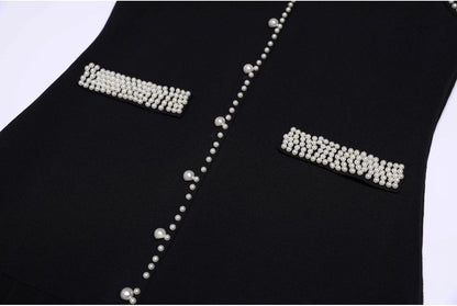 Duchesse Pearl Trim Knit Set