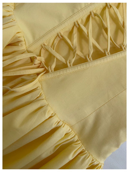 Belle Draped High-Low Gown