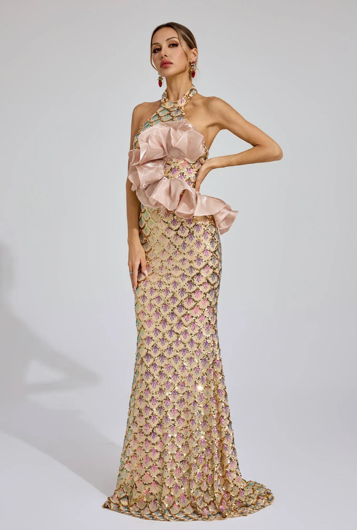 Mariposa sequin Gown