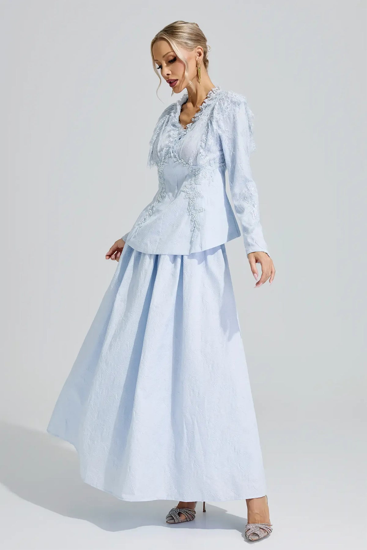 Aveline Lace Two-Piece Set