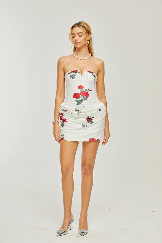 Sandrine floral mini dress