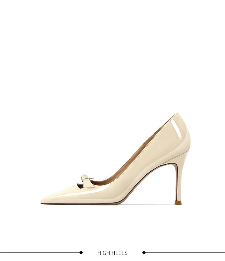 Ivory Patent Bow Pumps