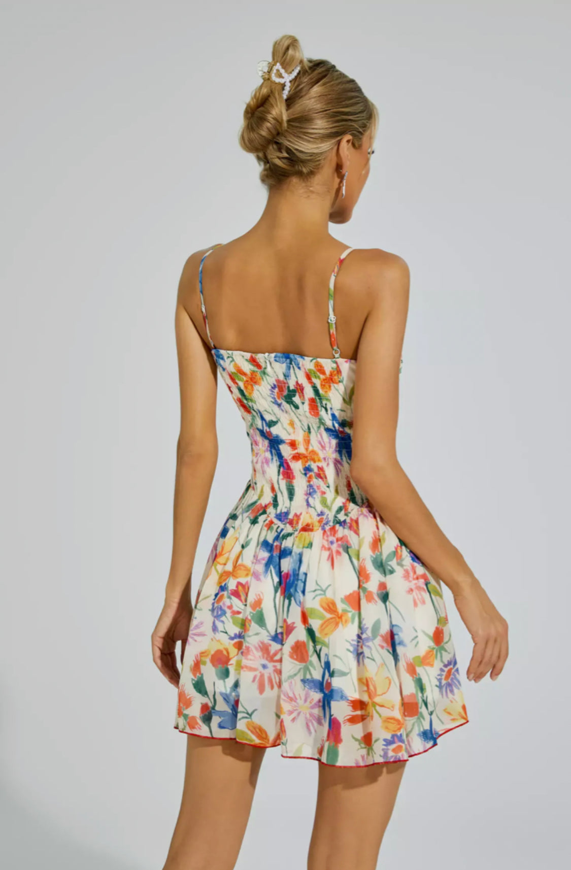 Hobson floral mini dress