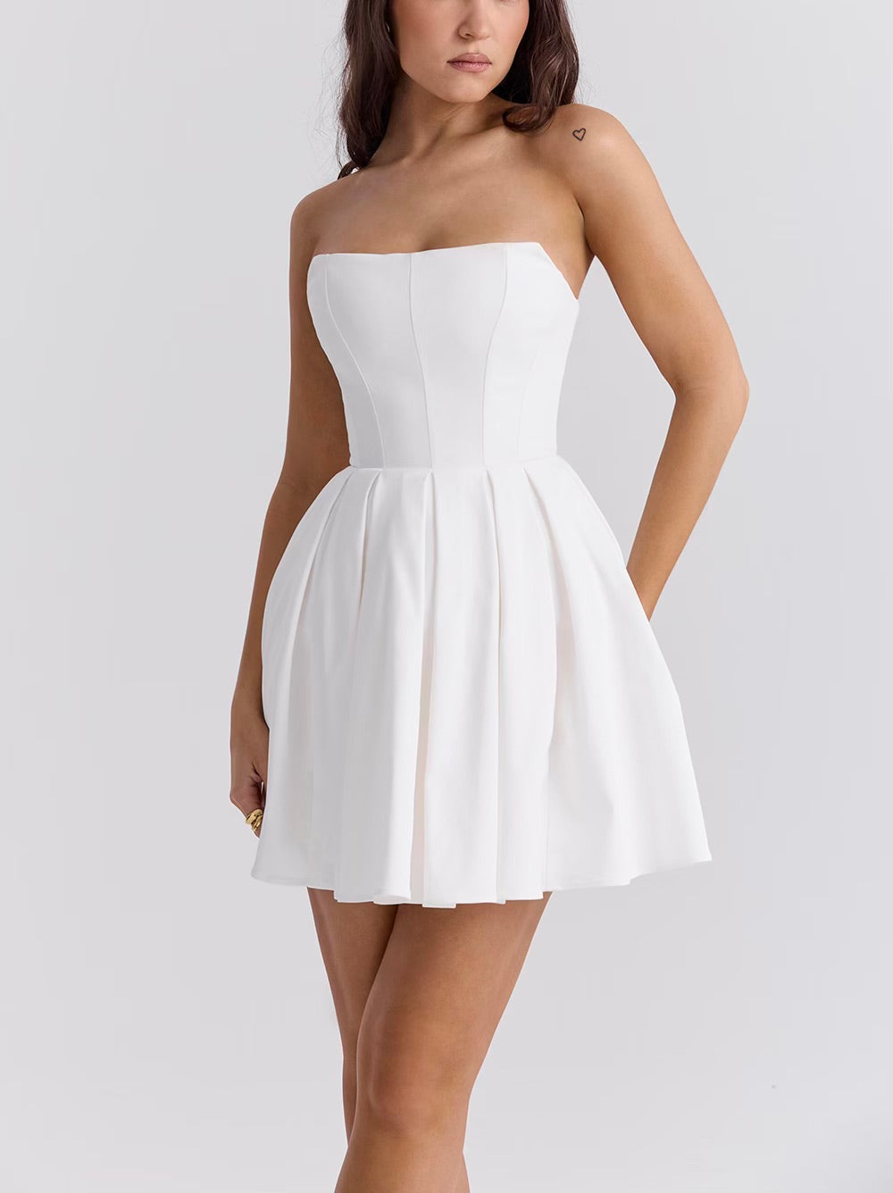 Emmanuelle strapless mini dress