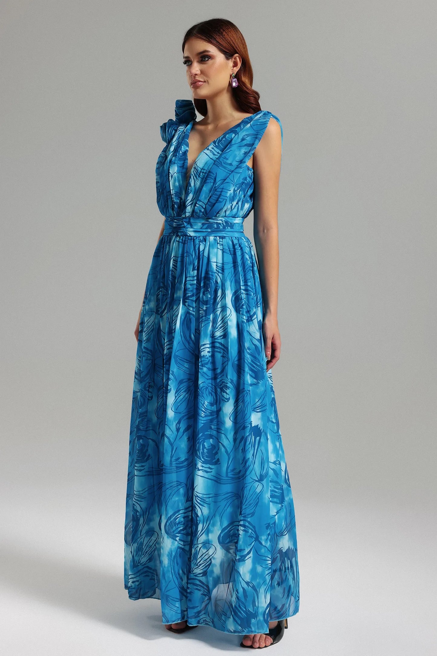 Sadala V-neck maxi dress