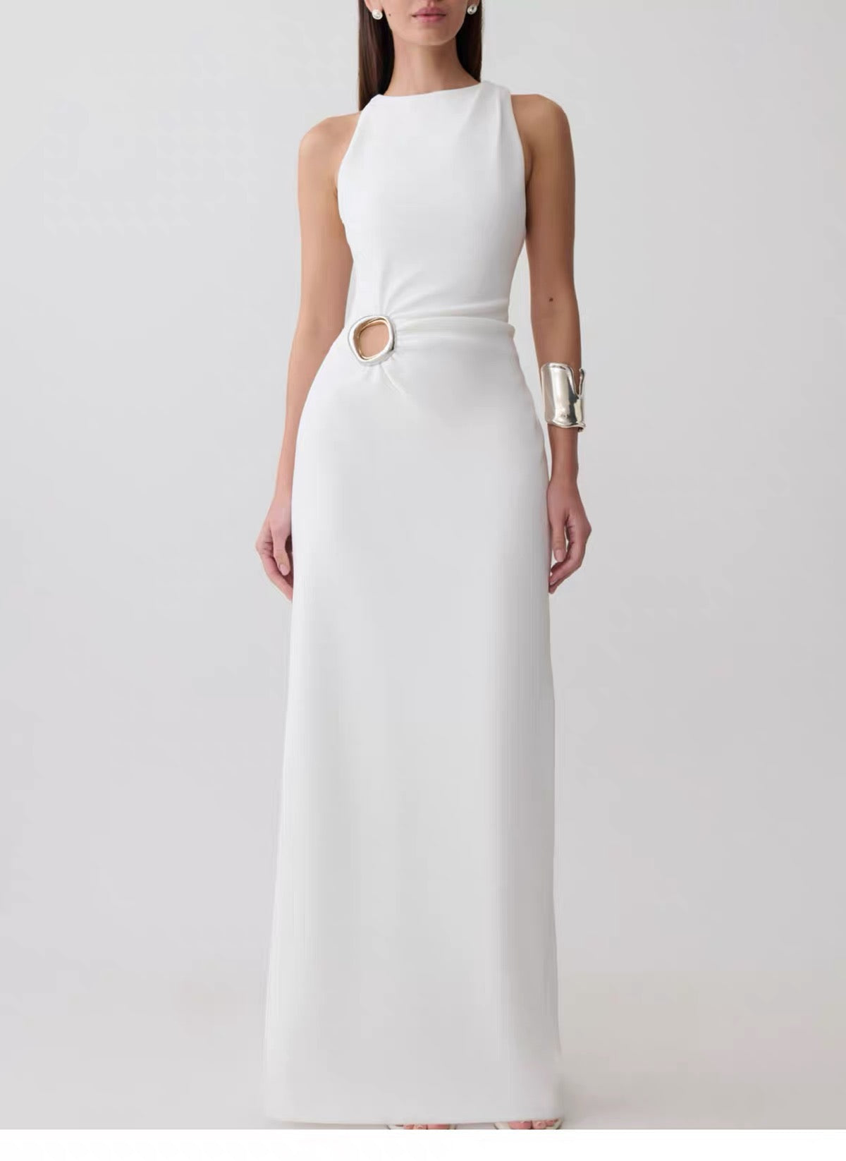 Sorelle Ring Detail Maxi Dress