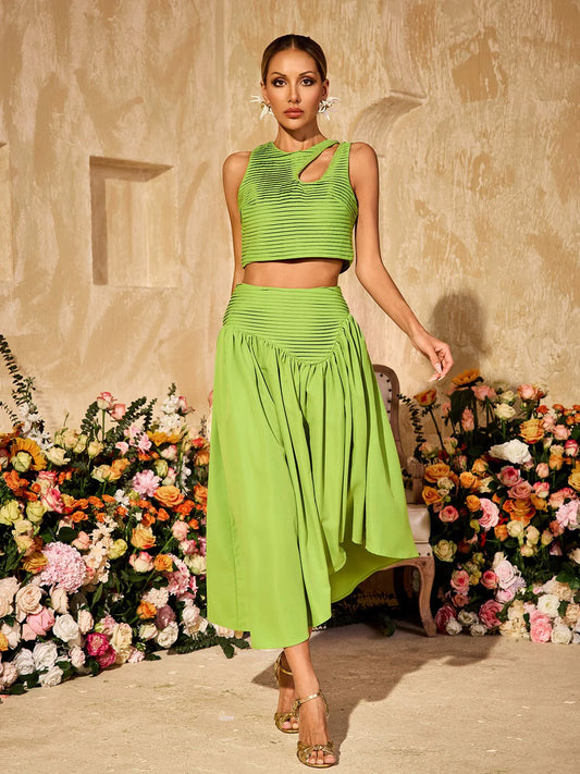 Amalfi Pleated Two-Piece Set