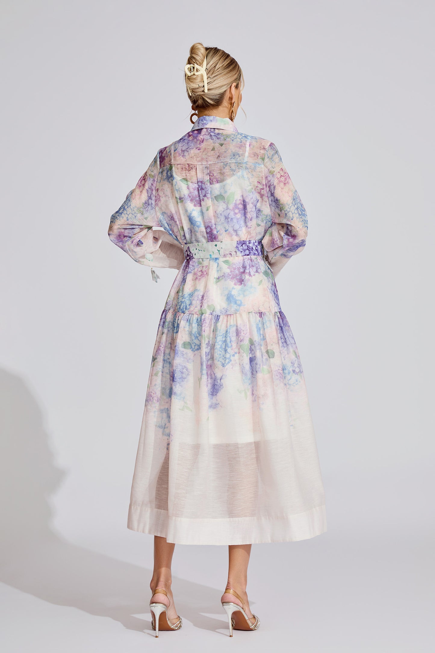 Fleur Pastel Petal Shirt Dress