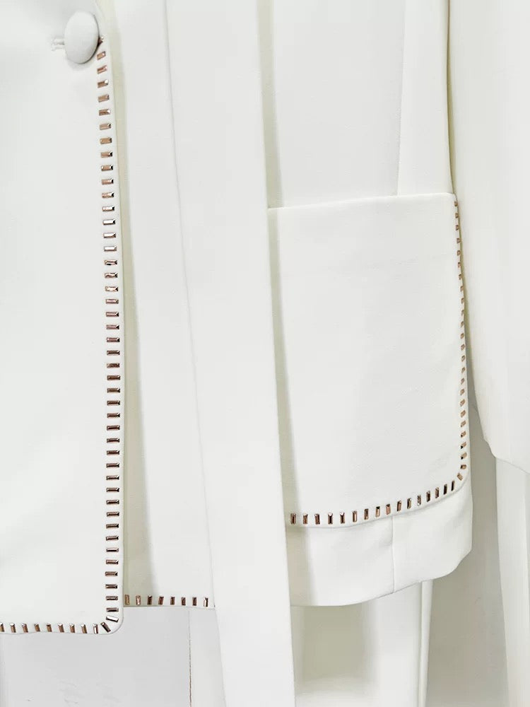 Lumière Crystal Trim Pantsuit