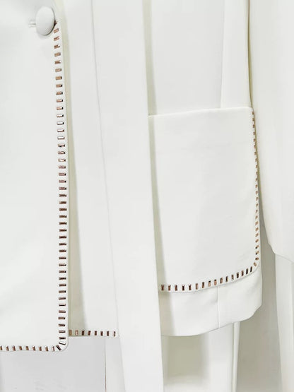 Lumière Crystal Trim Pantsuit