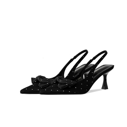 Amélie Crystal Slingback Heels