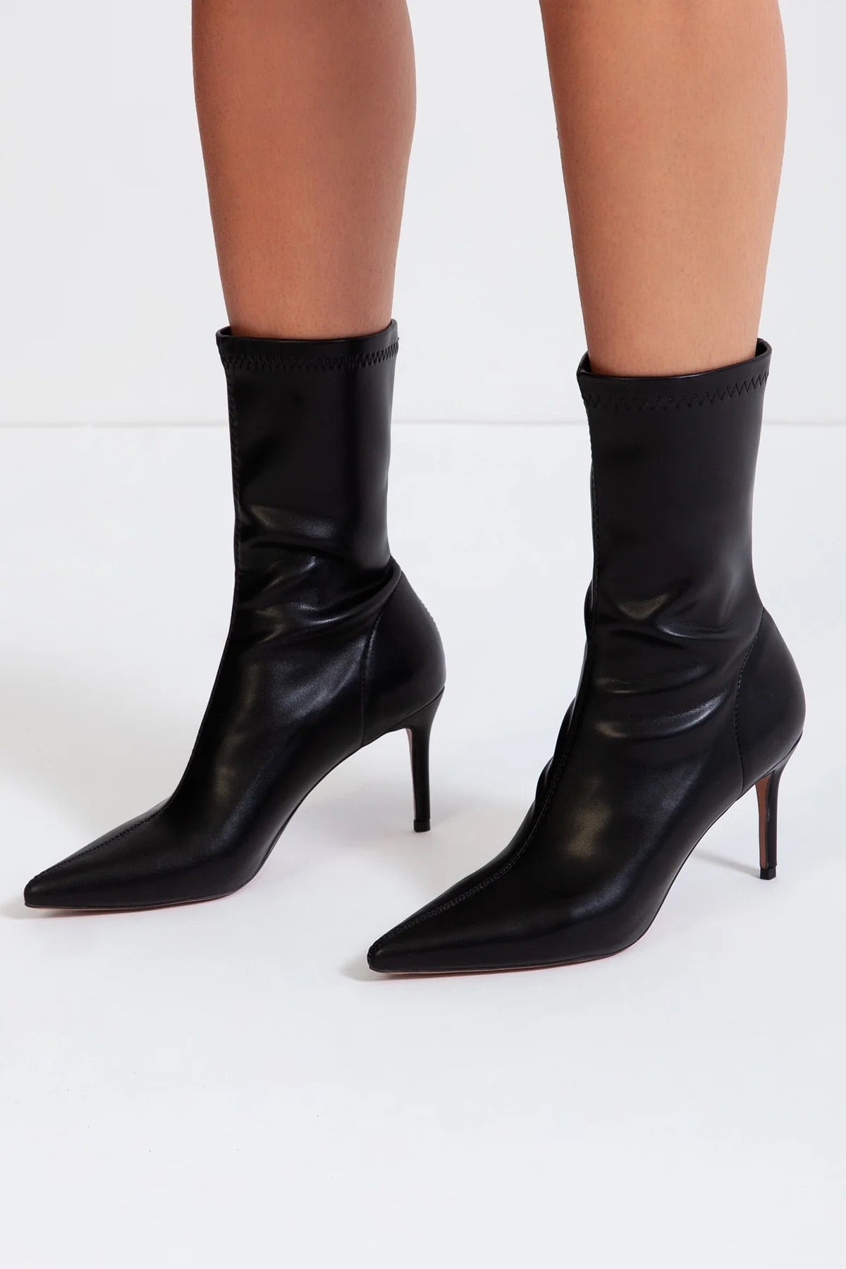 Black stiletto ankle boots (8306338758894)