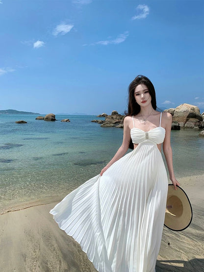 Lumière Pleated Maxi Dress