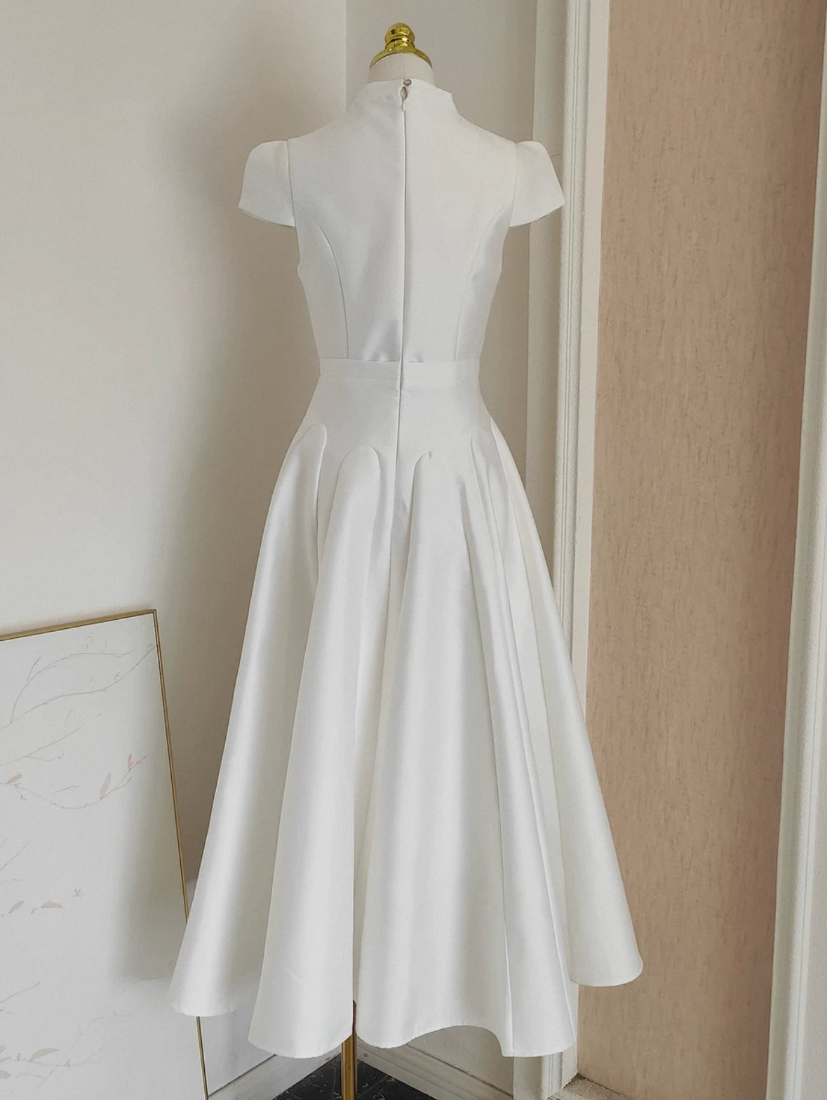 Renée Vintage Pleated Midi Dress