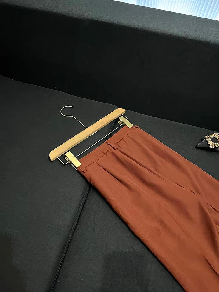 Vienna Double-Breasted Blazer and Flared Pants Set