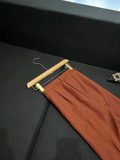 Vienna Double-Breasted Blazer and Flared Pants Set