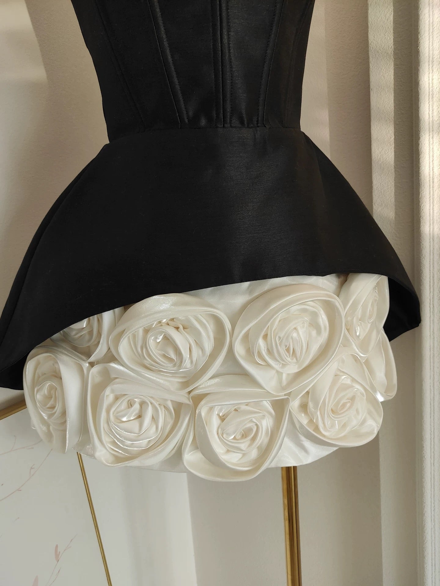 Rosa Petal Corset Mini Dress