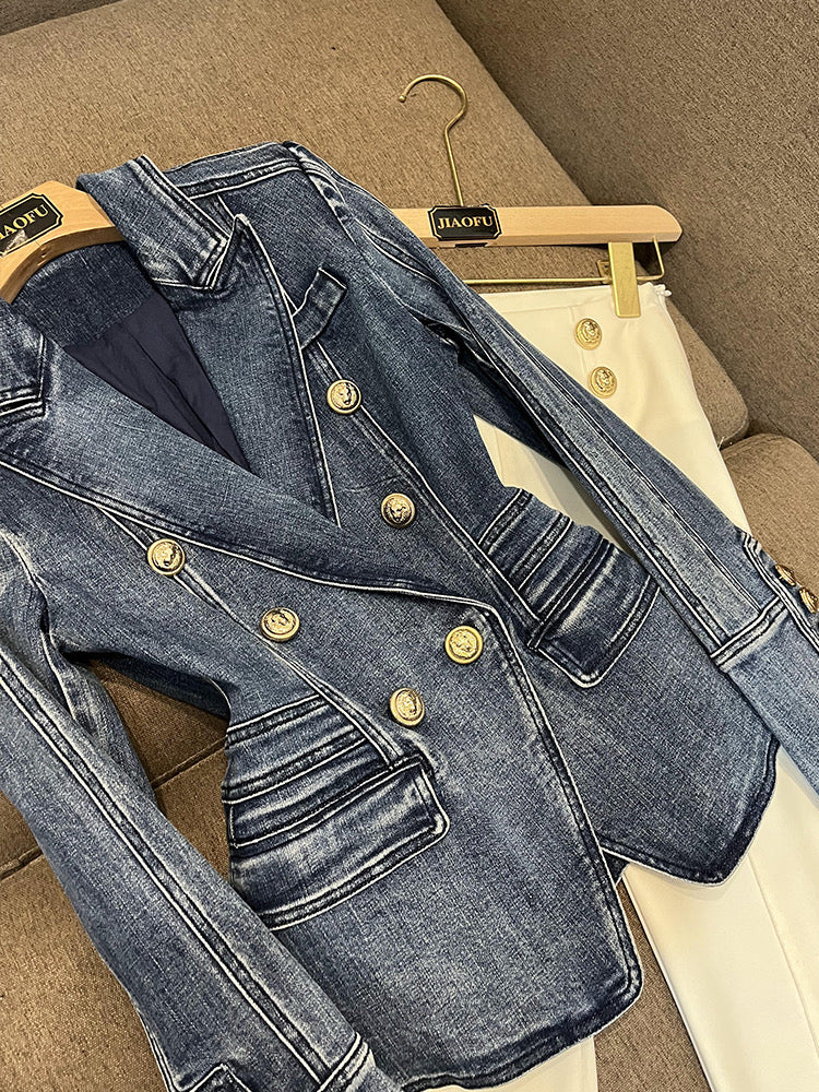 Yvonne Denim blazer (8141437993198)