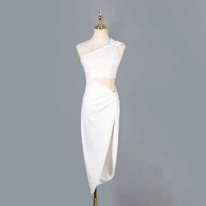 Liora Cutout Asymmetric Slit Dress