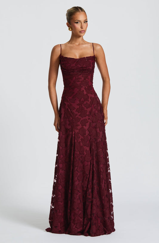 Rosalie Lace Backless Maxi Dress