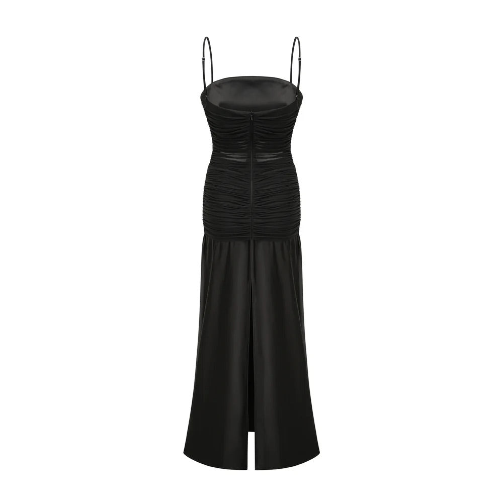 Catriona ruched maxi dress