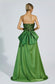 Dulce green bow maxi dress