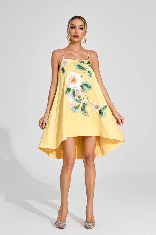 Soleil Blossom A-Line Mini Dress