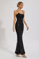 Indie rhinestone maxi dress