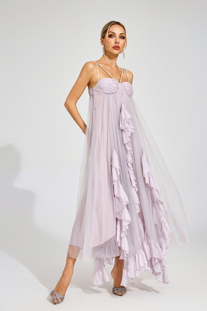 Dream Ruffle Tulle Maxi Dress