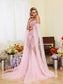 Prisca pink Pearl maxi dress