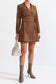 Brown mini blazer dress (8284687892718)