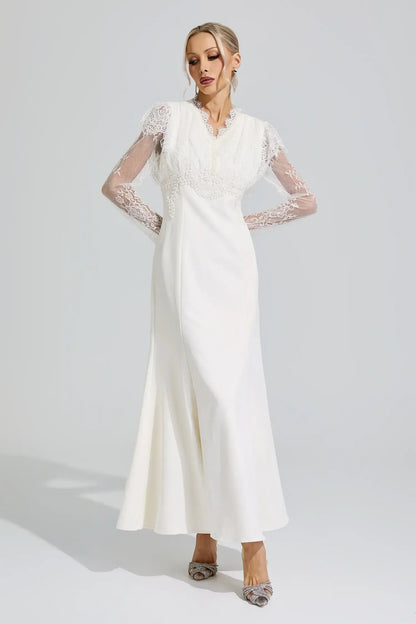 Celestine Lace Corset Maxi Dress