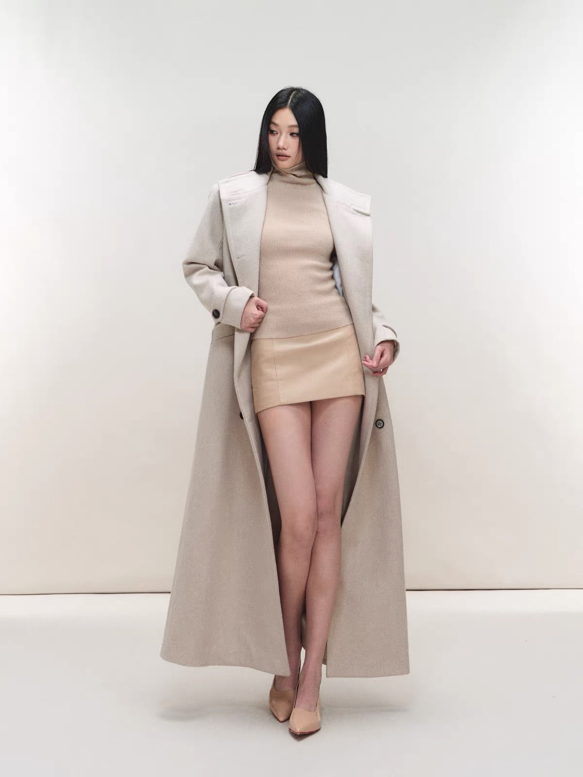 Camille Double-Breasted Maxi Coat
