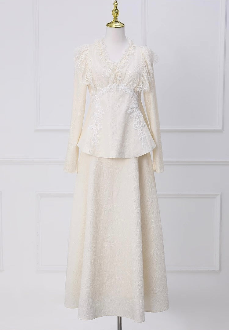 Aveline Lace Two-Piece Set