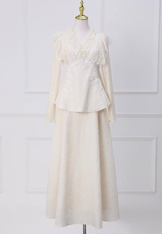 Aveline Lace Two-Piece Set