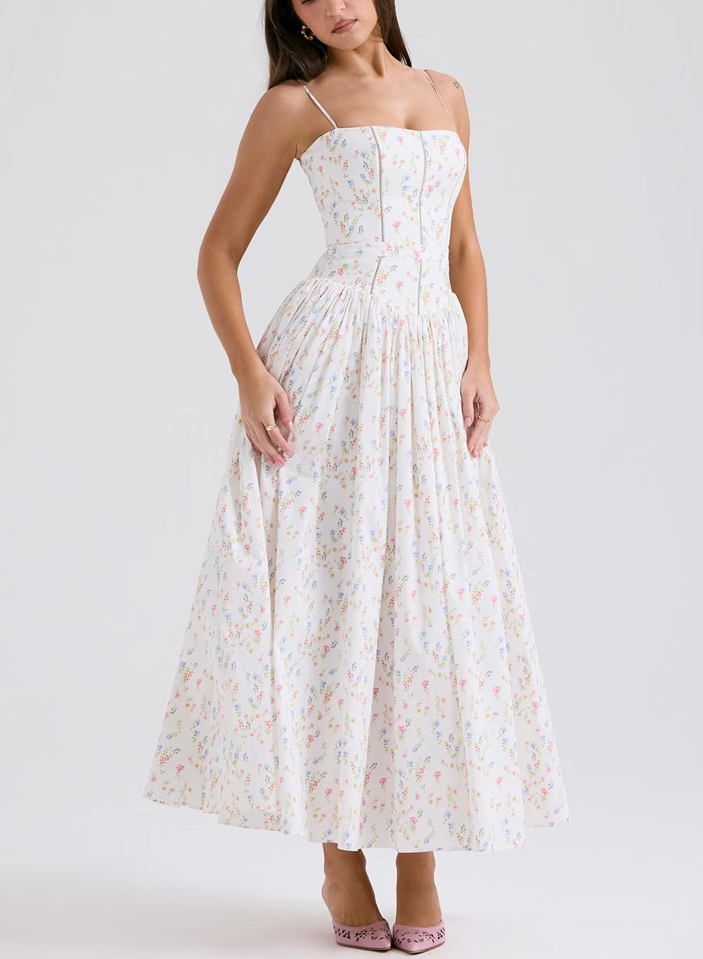 Ysabella White maxi dressi